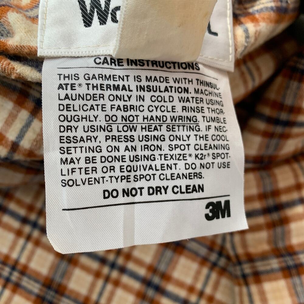 Woolrich Men Insulate Work Vest L Brown 80s Vintage Heritage Utility Corduroy 3M - Picture 7 of 12